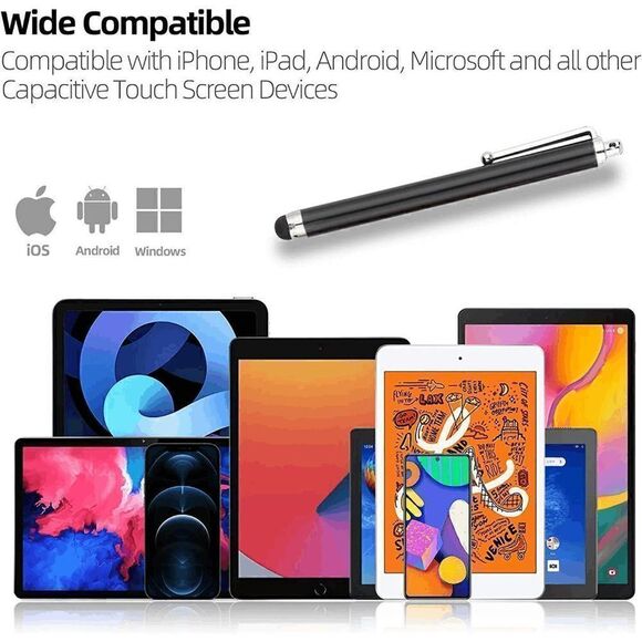 🖋️ 8 Pack Stylus Universal Capacitive Drawing Touch Pens for Touch Screens NEW - Picture 13 of 16